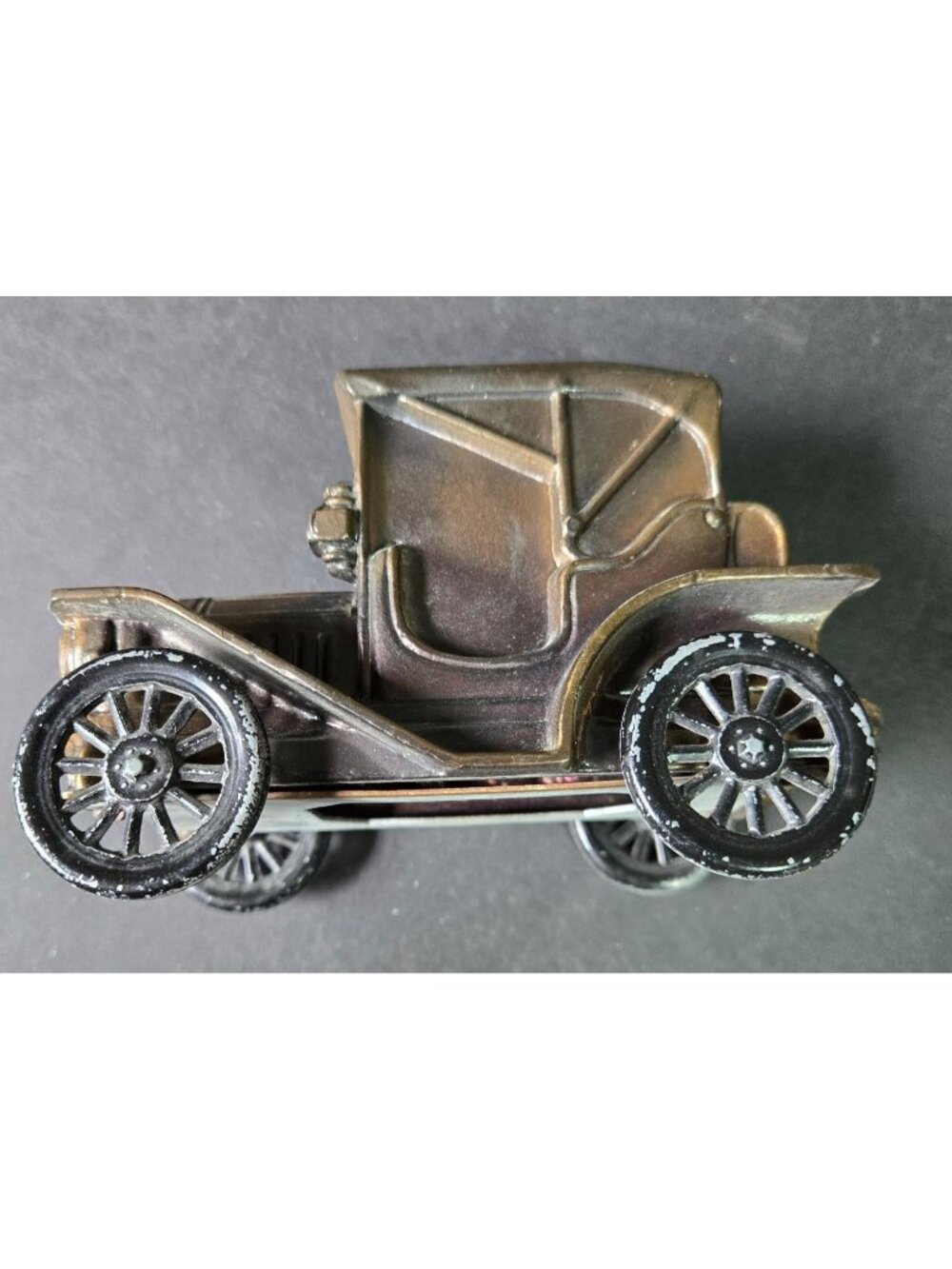 Banthrico Metal Coin Bank 1908 Buick 5 Inches Long 3.5 Inches Tall 2.75 Inches W